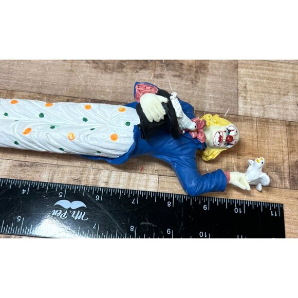 Collectible Circus Clown Figurine With Bird Decorative Statue - Picture 6 of 7